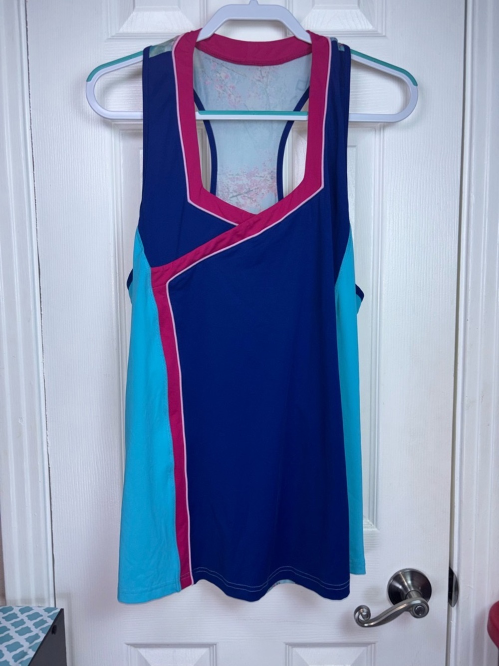 CROWNED ATHLETICS MULAN Tank Top in Navy, Teal & Pink XXL NWOT - Picture 7 of 14